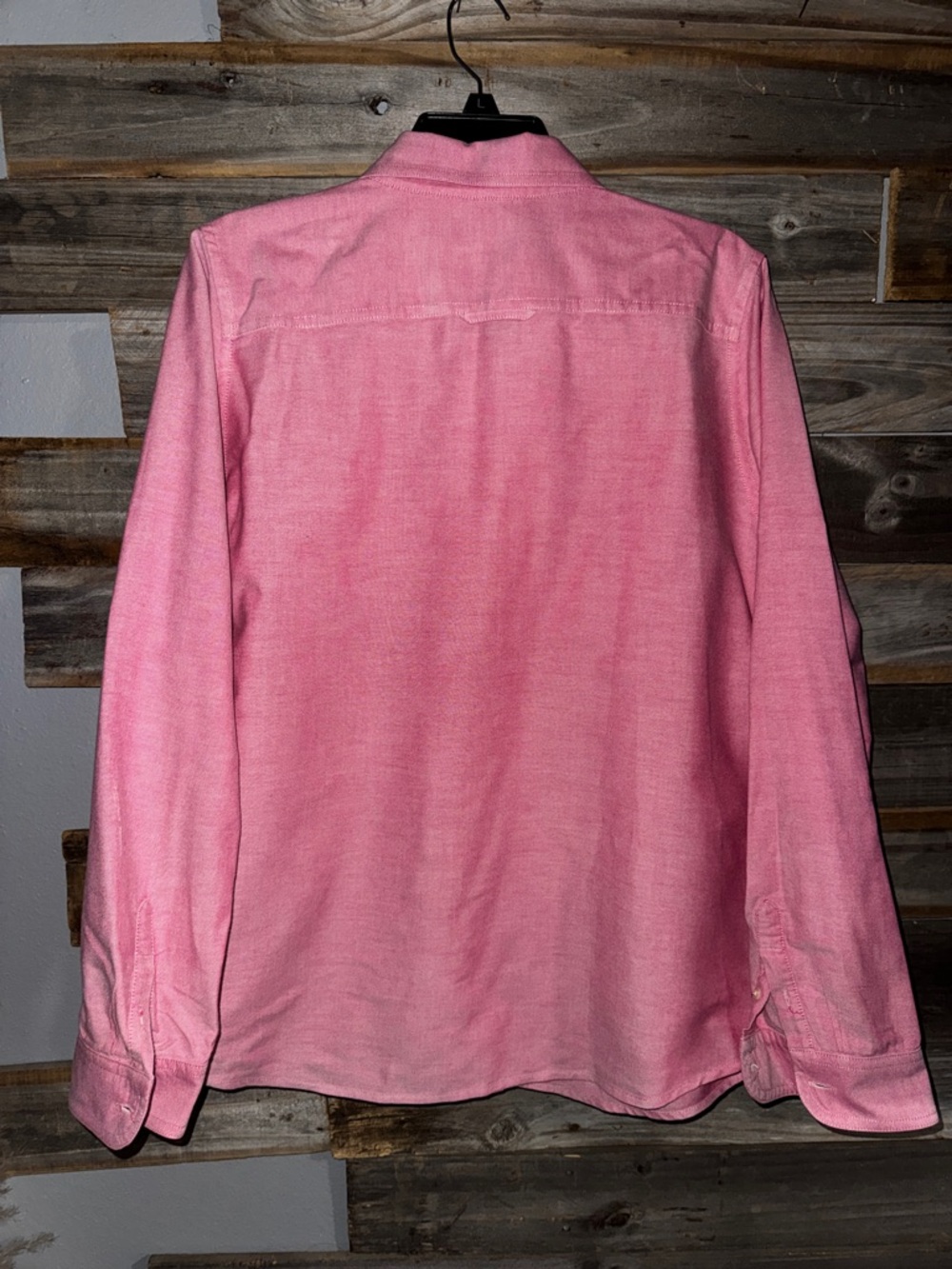 L.L. bean- large regular- Oxford top- button down- 100% cotton- red - Picture 3 of 3